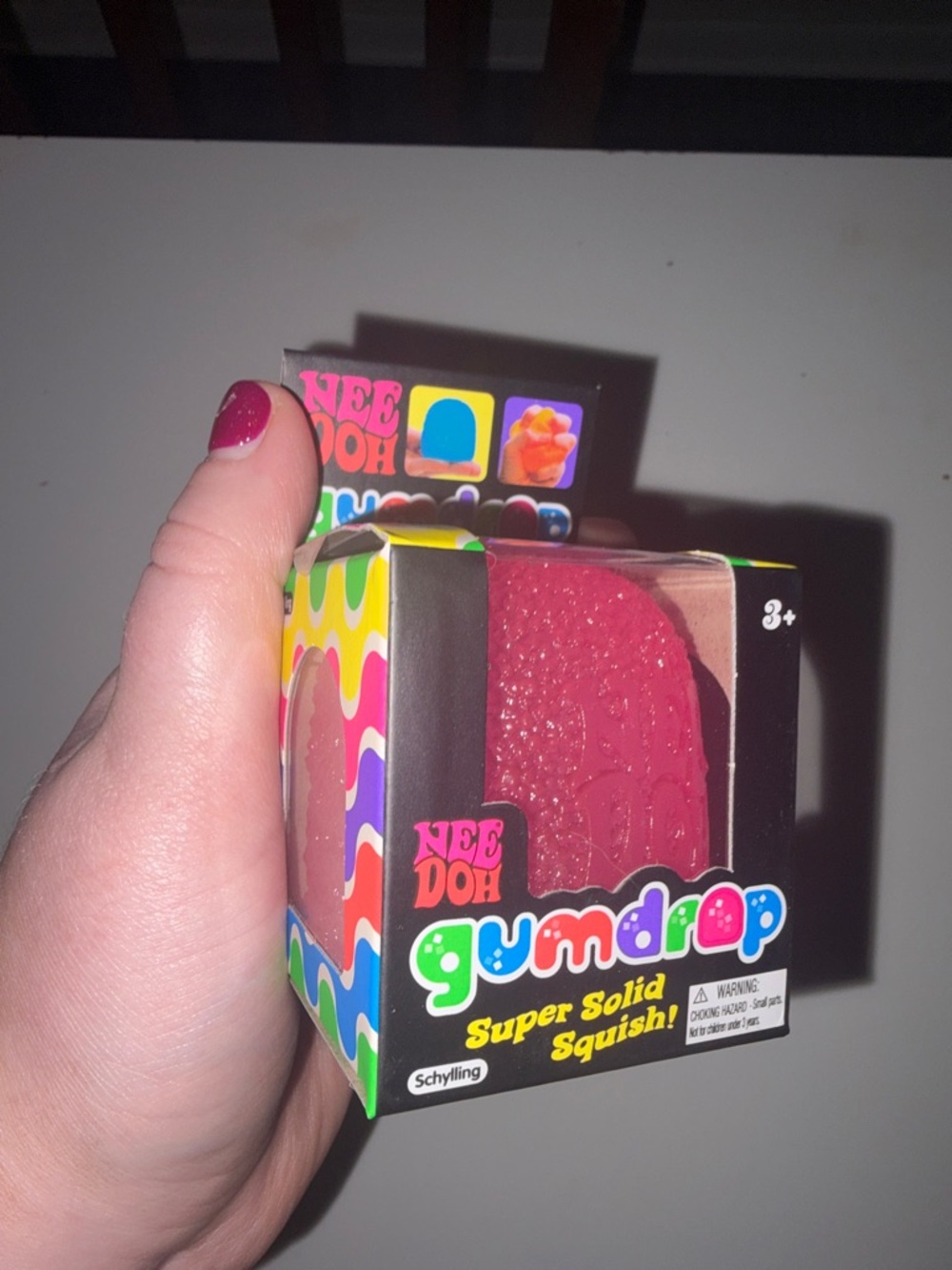 Trendy Brand New NeeDoh Gumdrop Super Solid Squish - Pink🔥